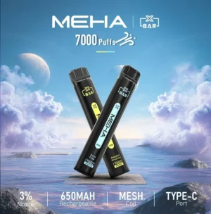 87885 ⚫新品來啦!Meha-X-bar魅嗨小黑條 7000口|黑到潮、抽到爽🔥【滿十送一】